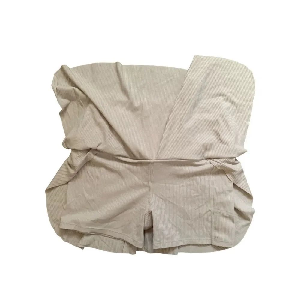 Calvin Klein, Skort/Skirt/Shorts, Off White Almost Tan, Large, NWT.